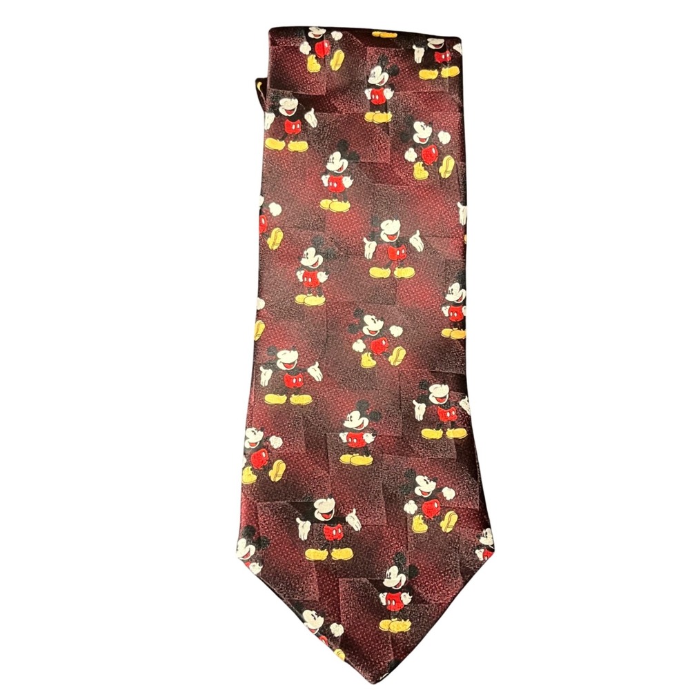 Vintage Mickey &‎ Co Design 100% Silk Neck Tie